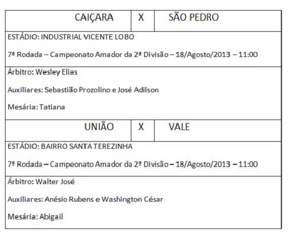 Arbitros Amadorão da Segundona 5